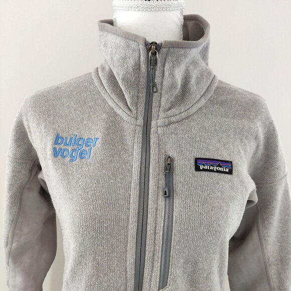 Patagonia Women's Bulger Vogel Gray Thumbhole Sweater Jacket - S, Full-Z… - Picture 3 of 7
